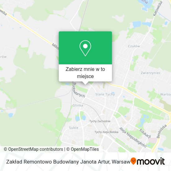 Mapa Zakład Remontowo Budowlany Janota Artur