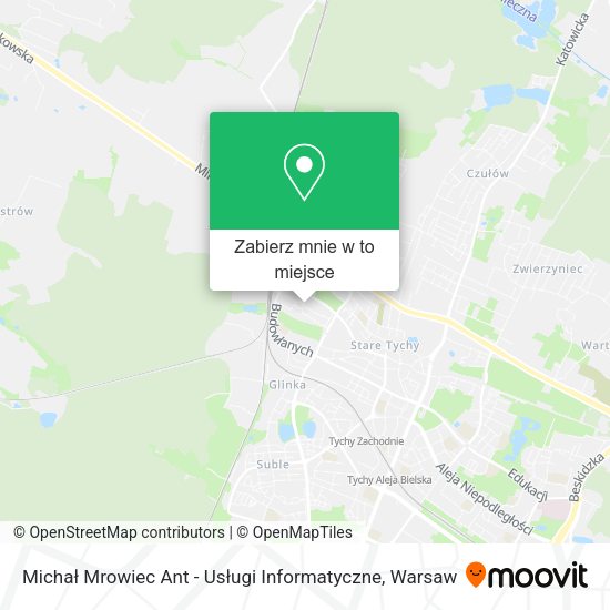 Mapa Michał Mrowiec Ant - Usługi Informatyczne