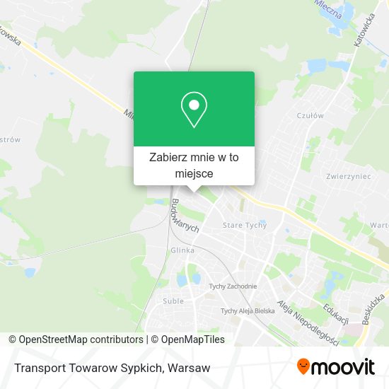 Mapa Transport Towarow Sypkich