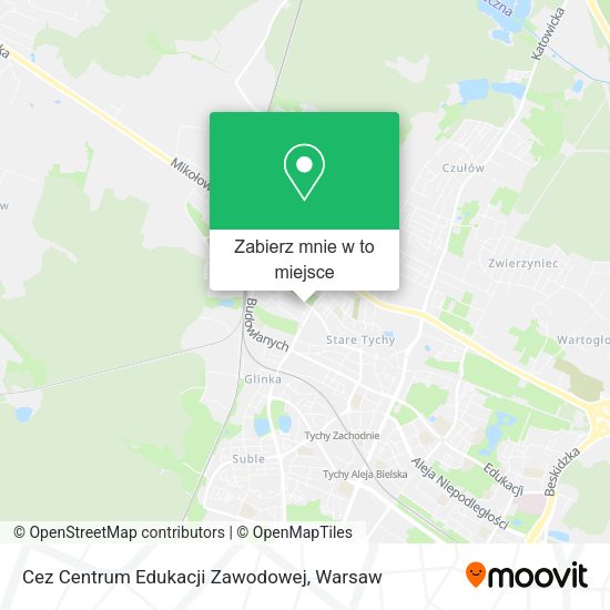 Mapa Cez Centrum Edukacji Zawodowej