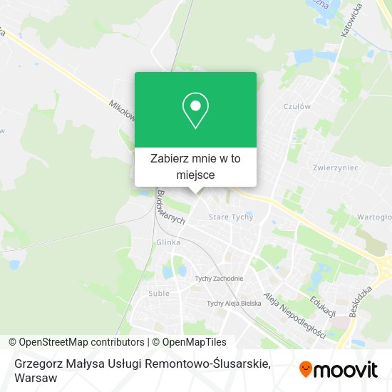 Mapa Grzegorz Małysa Usługi Remontowo-Ślusarskie