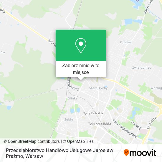 Mapa Przedsiębiorstwo Handlowo Usługowe Jarosław Prażmo