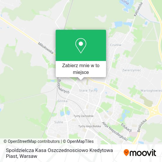 Mapa Spoldzielcza Kasa Oszczednosciowo Kredytowa Piast