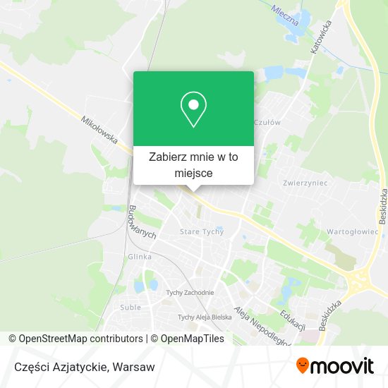 Mapa Części Azjatyckie