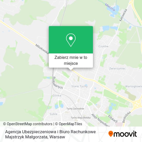 Mapa Agencja Ubezpieczeniowa i Biuro Rachunkowe Majstrzyk Małgorzata