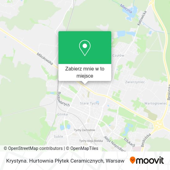 Mapa Krystyna. Hurtownia Płytek Ceramicznych