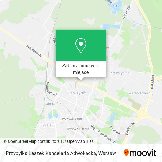 Mapa Przybyłka Leszek Kancelaria Adwokacka