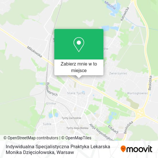 Mapa Indywidualna Specjalistyczna Praktyka Lekarska Monika Dzięciołowska