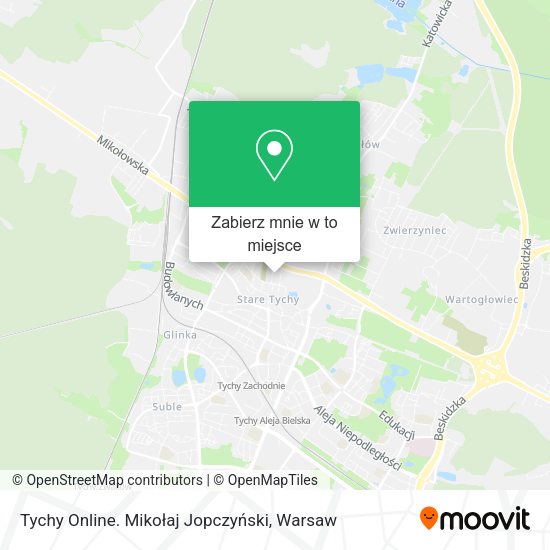 Mapa Tychy Online. Mikołaj Jopczyński