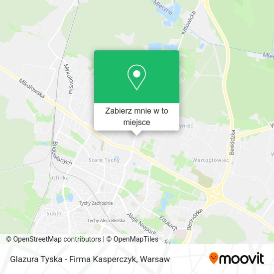 Mapa Glazura Tyska - Firma Kasperczyk