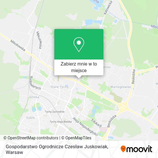 Mapa Gospodarstwo Ogrodnicze Czesław Juskowiak