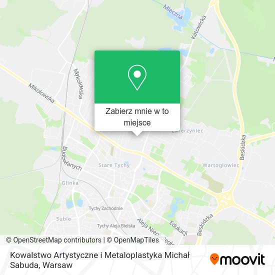 Mapa Kowalstwo Artystyczne i Metaloplastyka Michał Sabuda