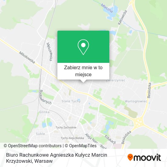 Mapa Biuro Rachunkowe Agnieszka Kułycz Marcin Krzyżowski