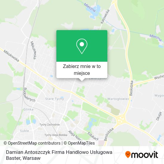 Mapa Damian Antoszczyk Firma Handlowo Usługowa Baster