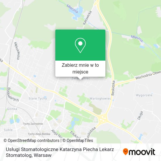 Mapa Usługi Stomatologiczne Katarzyna Piecha Lekarz Stomatolog