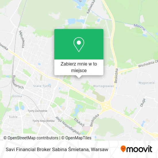 Mapa Savi Financial Broker Sabina Śmietana