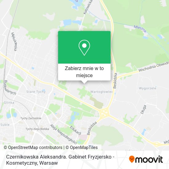 Mapa Czernikowska Aleksandra. Gabinet Fryzjersko - Kosmetyczny