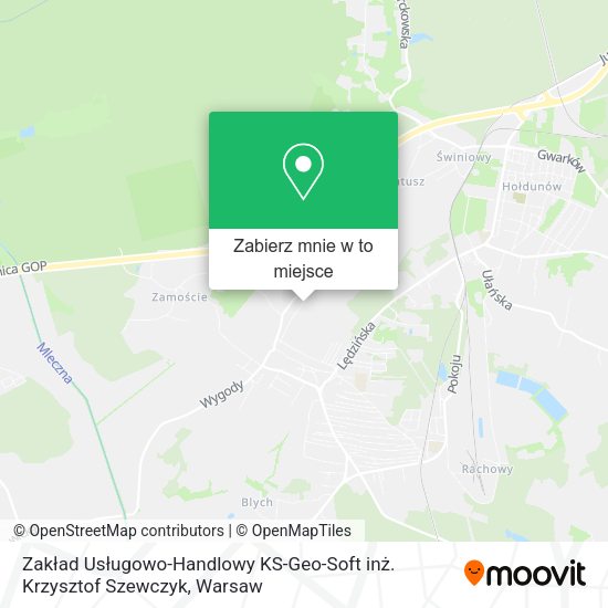 Mapa Zakład Usługowo-Handlowy KS-Geo-Soft inż. Krzysztof Szewczyk