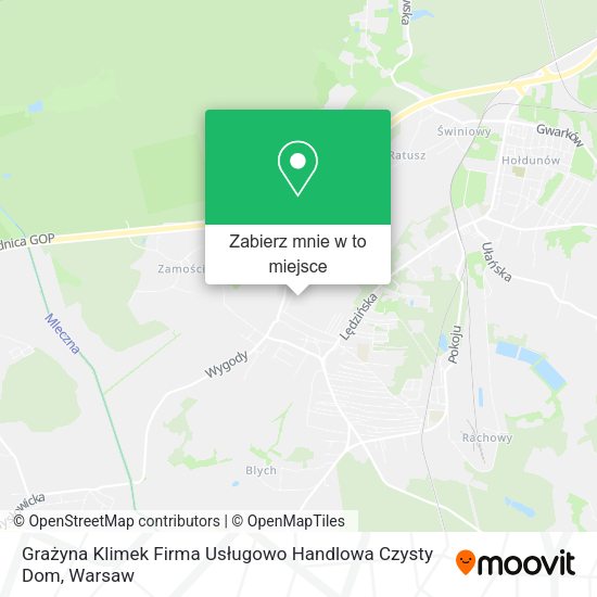 Mapa Grażyna Klimek Firma Usługowo Handlowa Czysty Dom