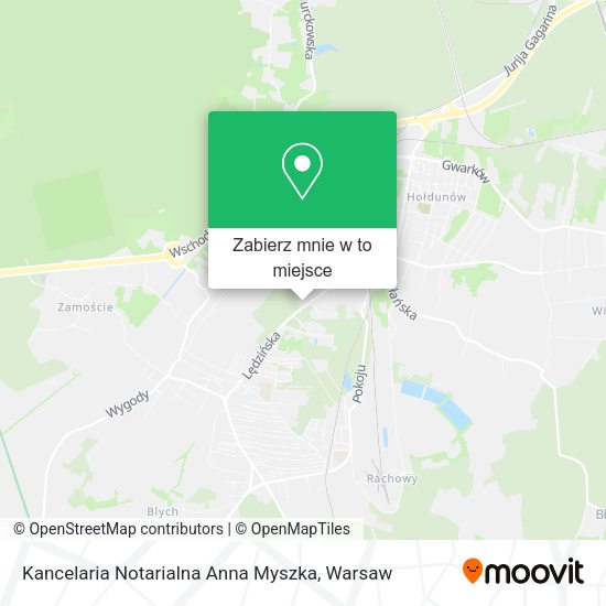 Mapa Kancelaria Notarialna Anna Myszka