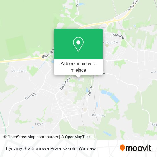 Mapa Lędziny Stadionowa Przedszkole