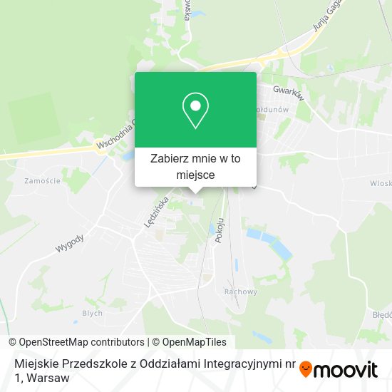 Mapa Miejskie Przedszkole z Oddziałami Integracyjnymi nr 1