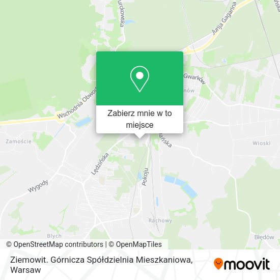 Mapa Ziemowit. Górnicza Spółdzielnia Mieszkaniowa