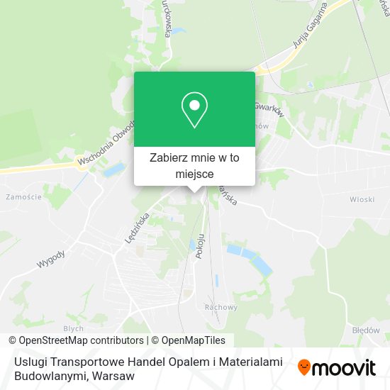 Mapa Uslugi Transportowe Handel Opalem i Materialami Budowlanymi