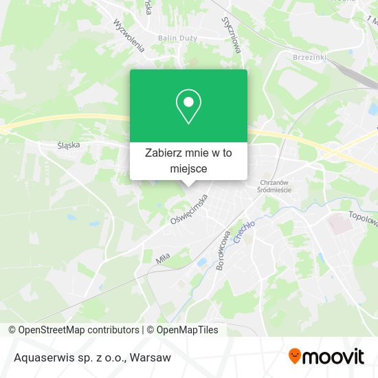 Mapa Aquaserwis sp. z o.o.