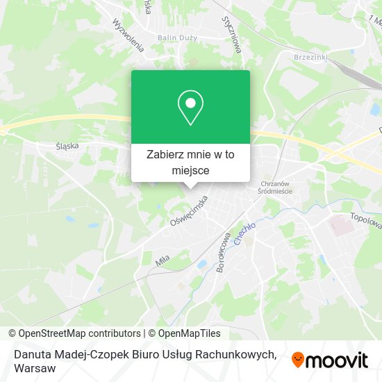 Mapa Danuta Madej-Czopek Biuro Usług Rachunkowych