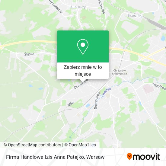 Mapa Firma Handlowa Izis Anna Patejko