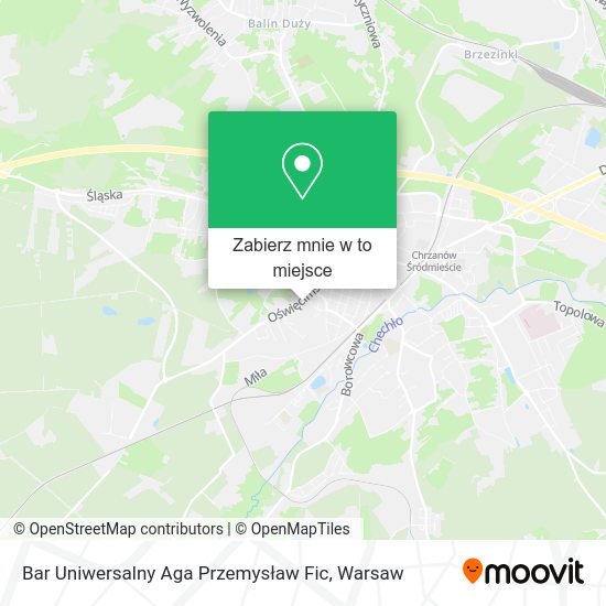 Mapa Bar Uniwersalny Aga Przemysław Fic