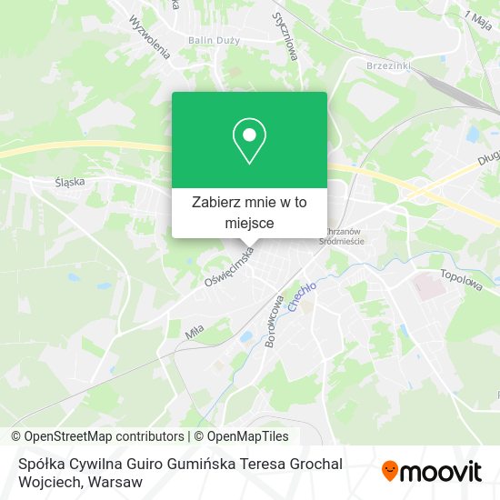 Mapa Spółka Cywilna Guiro Gumińska Teresa Grochal Wojciech