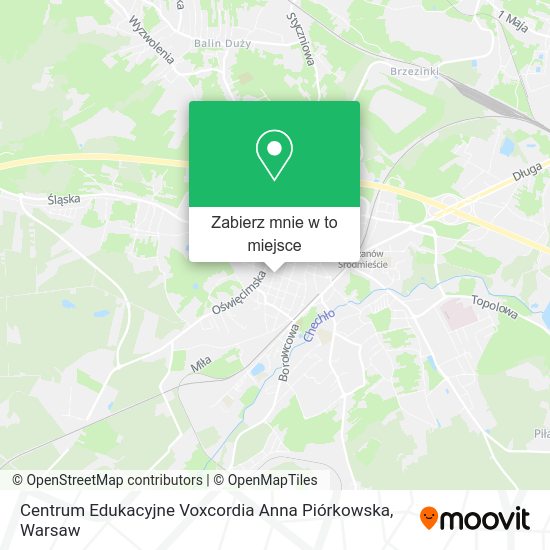 Mapa Centrum Edukacyjne Voxcordia Anna Piórkowska