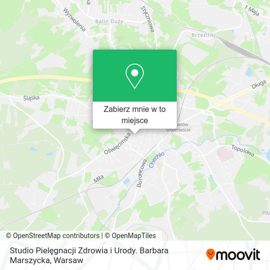 Mapa Studio Pielęgnacji Zdrowia i Urody. Barbara Marszycka