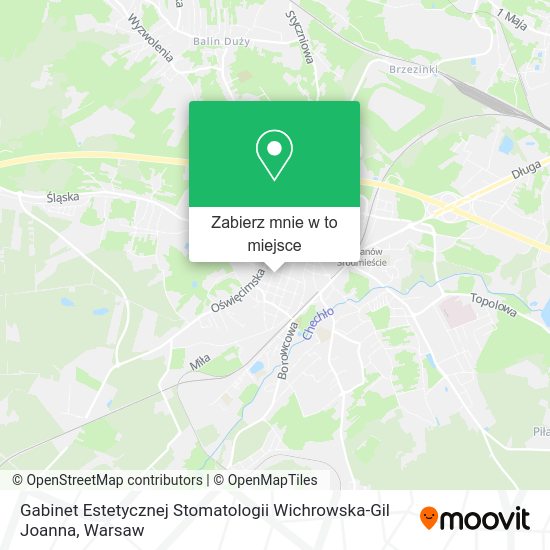 Mapa Gabinet Estetycznej Stomatologii Wichrowska-Gil Joanna