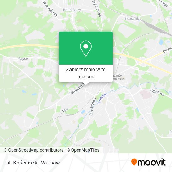 Mapa ul. Kościuszki