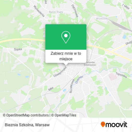 Mapa Bieznia Szkolna