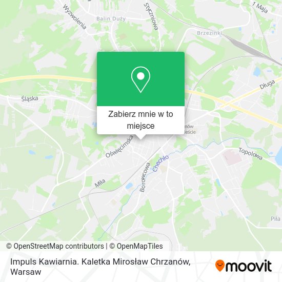 Mapa Impuls Kawiarnia. Kaletka Mirosław Chrzanów