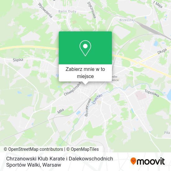 Mapa Chrzanowski Klub Karate i Dalekowschodnich Sportów Walki