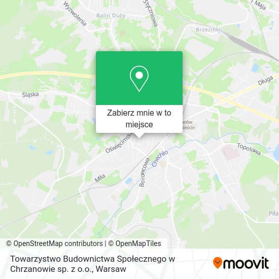 Mapa Towarzystwo Budownictwa Społecznego w Chrzanowie sp. z o.o.