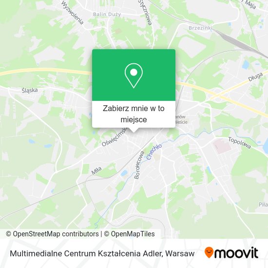 Mapa Multimedialne Centrum Kształcenia Adler