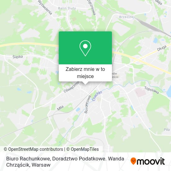 Mapa Biuro Rachunkowe, Doradztwo Podatkowe. Wanda Chrząścik