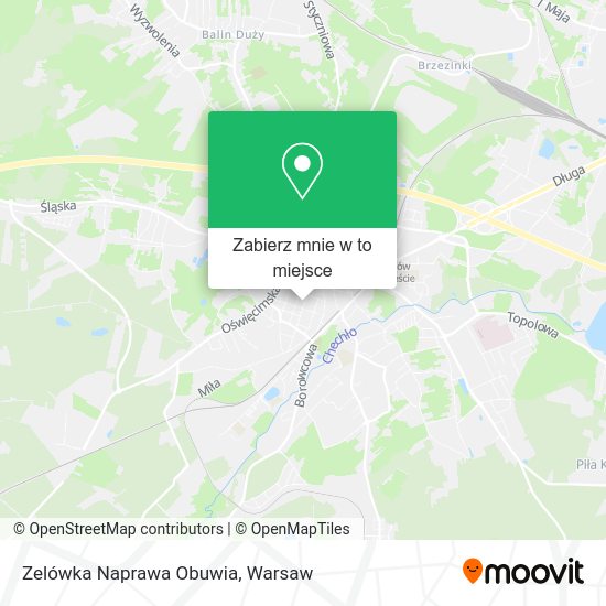 Mapa Zelówka Naprawa Obuwia