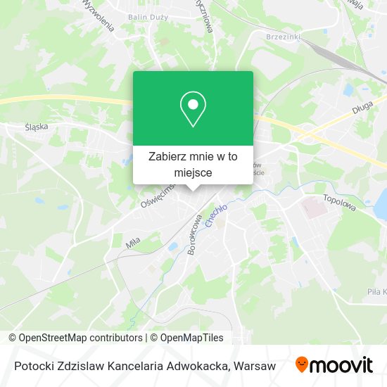 Mapa Potocki Zdzislaw Kancelaria Adwokacka