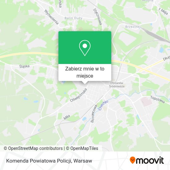 Mapa Komenda Powiatowa Policji