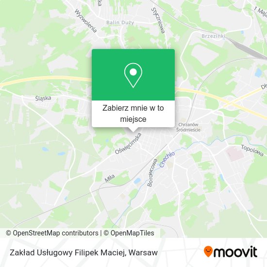 Mapa Zakład Usługowy Filipek Maciej