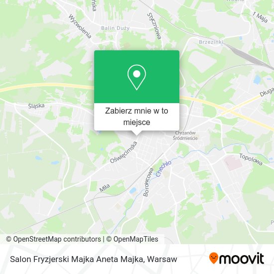 Mapa Salon Fryzjerski Majka Aneta Majka