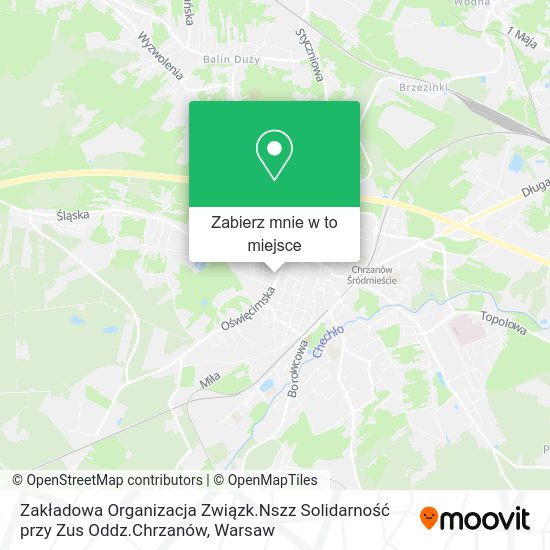 Mapa Zakładowa Organizacja Związk.Nszz Solidarność przy Zus Oddz.Chrzanów