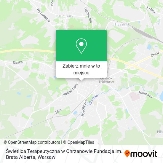 Mapa Świetlica Terapeutyczna w Chrzanowie Fundacja im. Brata Alberta